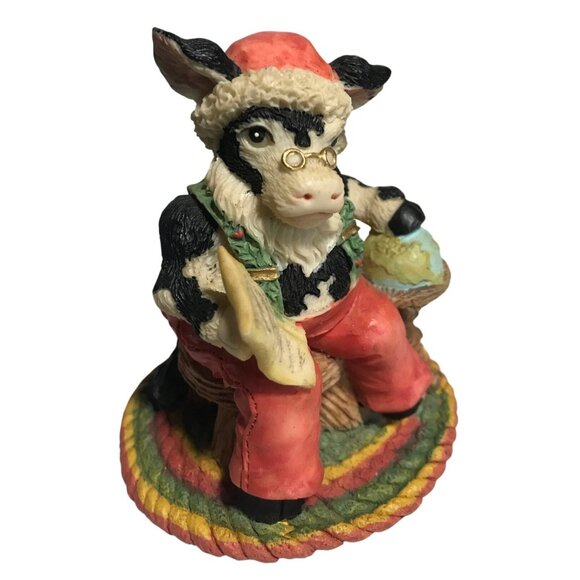 Ganz Cowtown Figurine Saint Nicowlas 1993 Figurine Handcrafted 2.75" - Picture 1 of 8